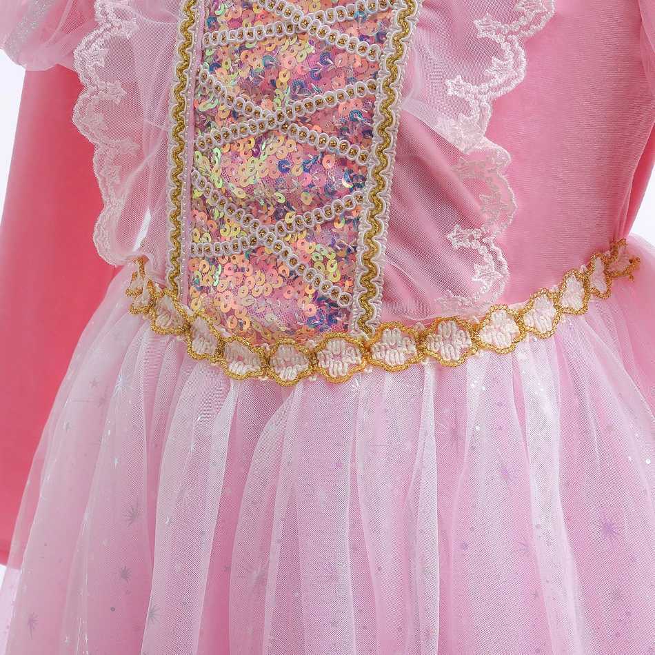 Girls Cosplay Princess Pink Dress Rapunzel Costume Kids d Sequin Prom Gown Christmas Halloween Birthday Par ClothingXJ250117
