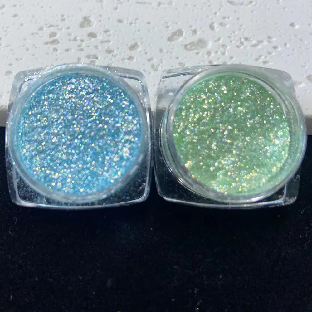 Natural Cosmetic Grade Blue Green Flash Pigment for Soap Dye Lip Gloss Nail Polish Makeup Epoxy Resin Candle Making Bath Bombs 250208