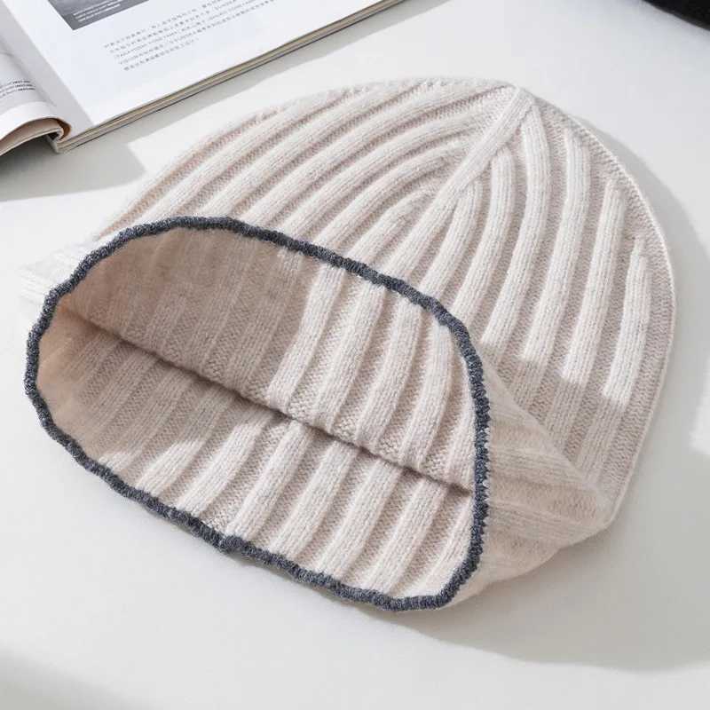 Beanie Men Winter Hat Wool Knit Autumn Warm Skiing Accessory For Outdoor Sports X250212