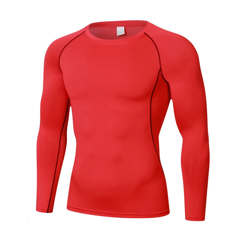 Men Casual Basketball Tops Quick Dry Gym Running T Shirts Long Sleeve Compression Shirts Sport Football T-Shirt Man Streetwear 250210
