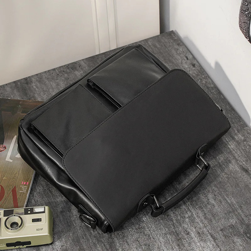 Vintage Messenger Bag Men Handbag Fashion Business Briefcase Mens Messenger Bags Large Capacity Laptop Crossody Bag Satchels 250207