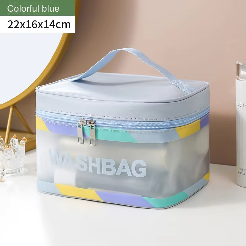 Frosted Large Capacity Waterproof Wash Cosmetic Storage Portable Makeup Travel Bag swissmilitary