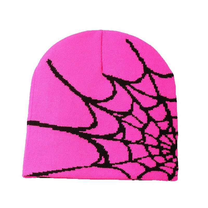 New Knitted Beanies Hat Cartoon Spider Embroidered Winter Hats Knitted Bonnet Cap Soft Woolen Beanies For Wen Cap X250212