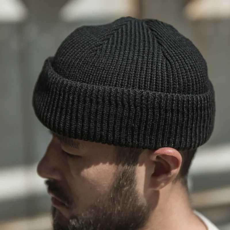 Bronson USAF Type A-4 CAP WWII Ground Crew Woolen Knitted Hat Unisex Beanies X250212