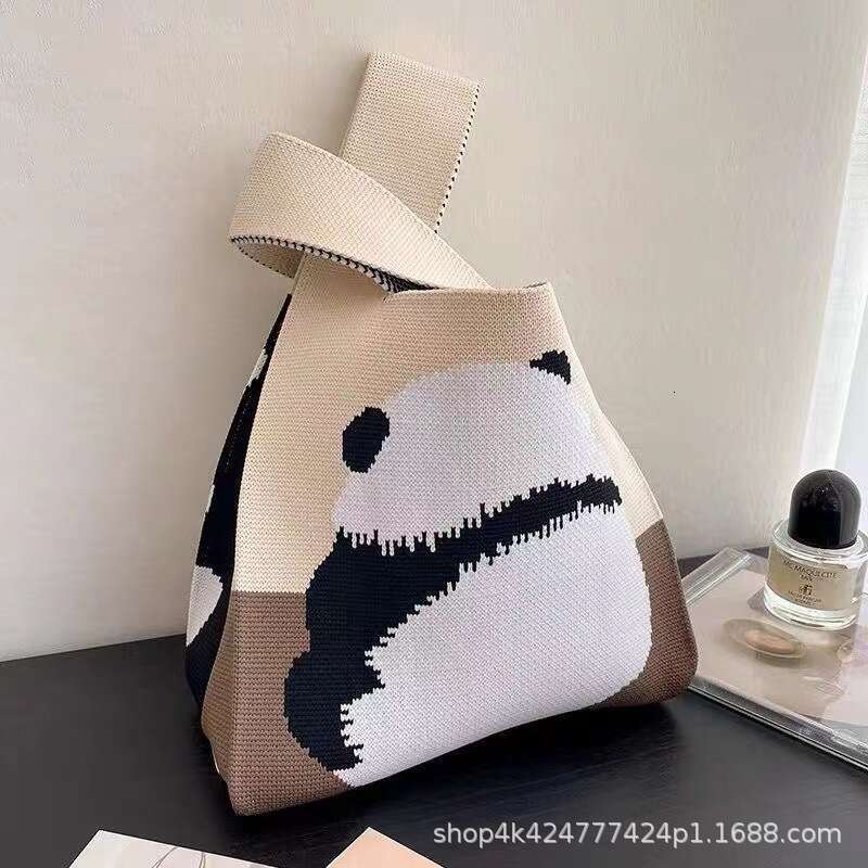 110g New Women's Tote Versatile with Gift Bucket Knitted Handheld Bag