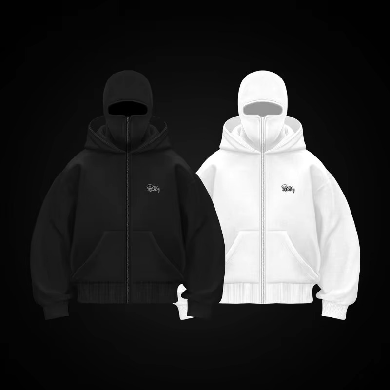 Y2k Gothic Men's Hoodie Hooded Zipper Jacket Hip Hop Star Printing Oversized Fashion Punk Streetwear Haruku Vintage Sweatshirt