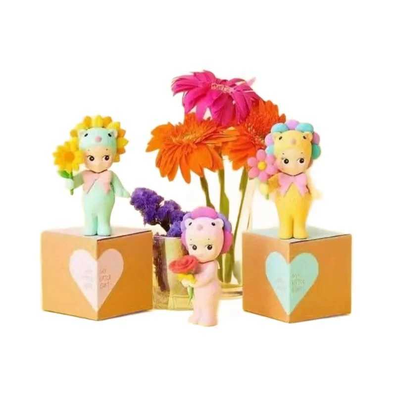 Hot Blind Box Flower Series Kids Toys Angel Girls Can House Series Figurines Tren Toys Car Decorations GiftsXJ250212