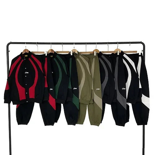 Men Sets Loose Soprt Style Outfits Casual Tracksuit Patchwork Simple TwoPiece Suits Hansome Elegant Fashion 2PCS 250109