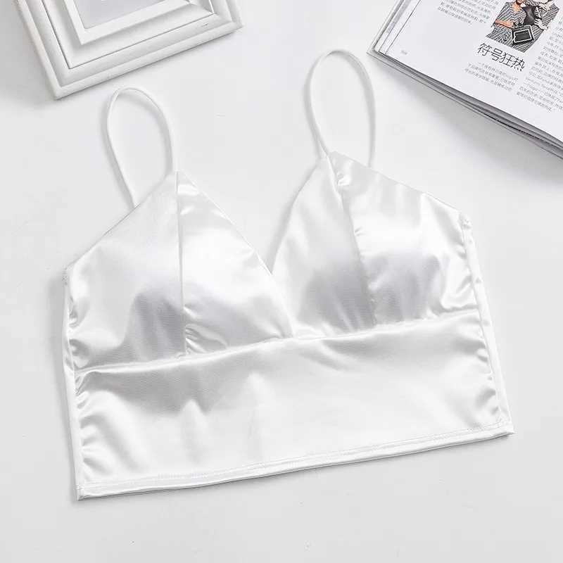 Womens Sexy V Neck Wrap Chest Top Underwear Fe Crop Top Beauty Backs Padded Bra Summer Comfortable Push Up LingerieXJ250212