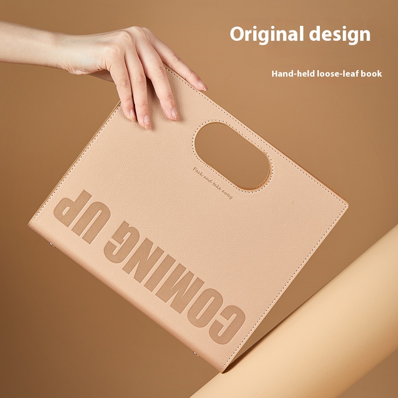 Professional Grade Small Leatherbound Booklet for Organizing Notes - Premium Quality Handled Workpad