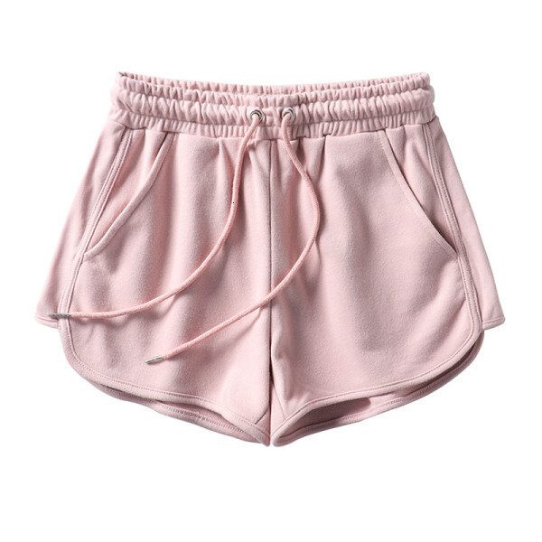 2025 Summer New High Waist Fashion Casual Shorts Women's Pink Outcoat Korean Wide Leg Hot Pants Sexy Sports Beach Pants