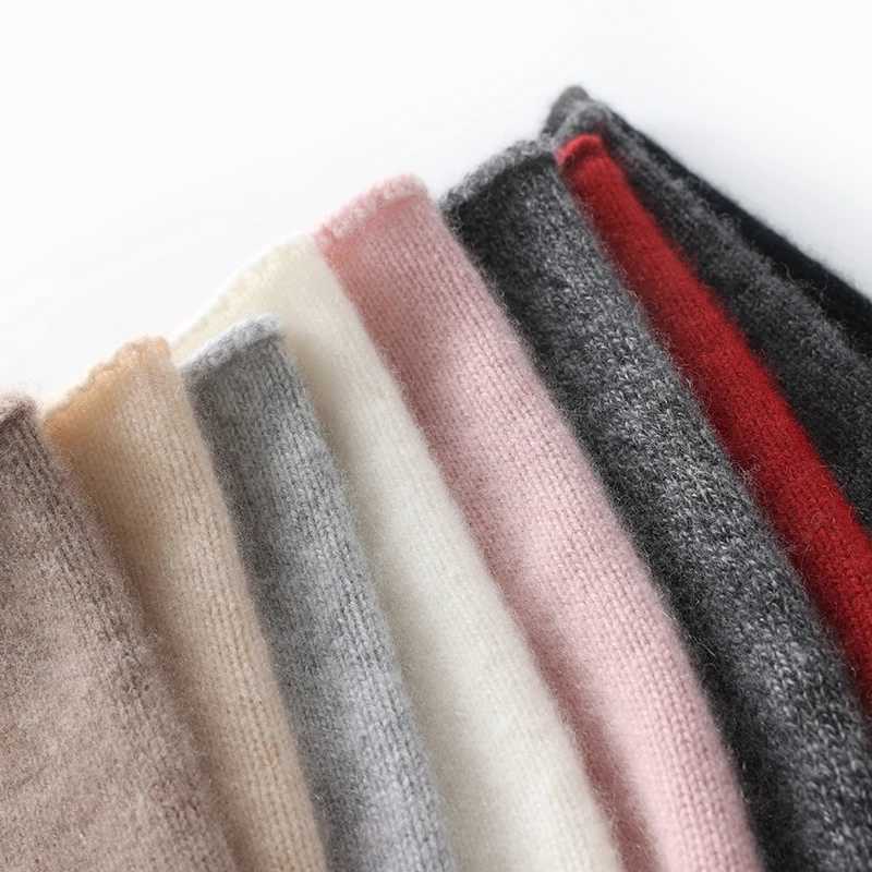 2024 Winter Unisex 100 Cashmere Hats Outdoor Casual Keep Warm Solid Color Cashmere Knitted Beanie Hat Men /Men Hedging Caps X250212