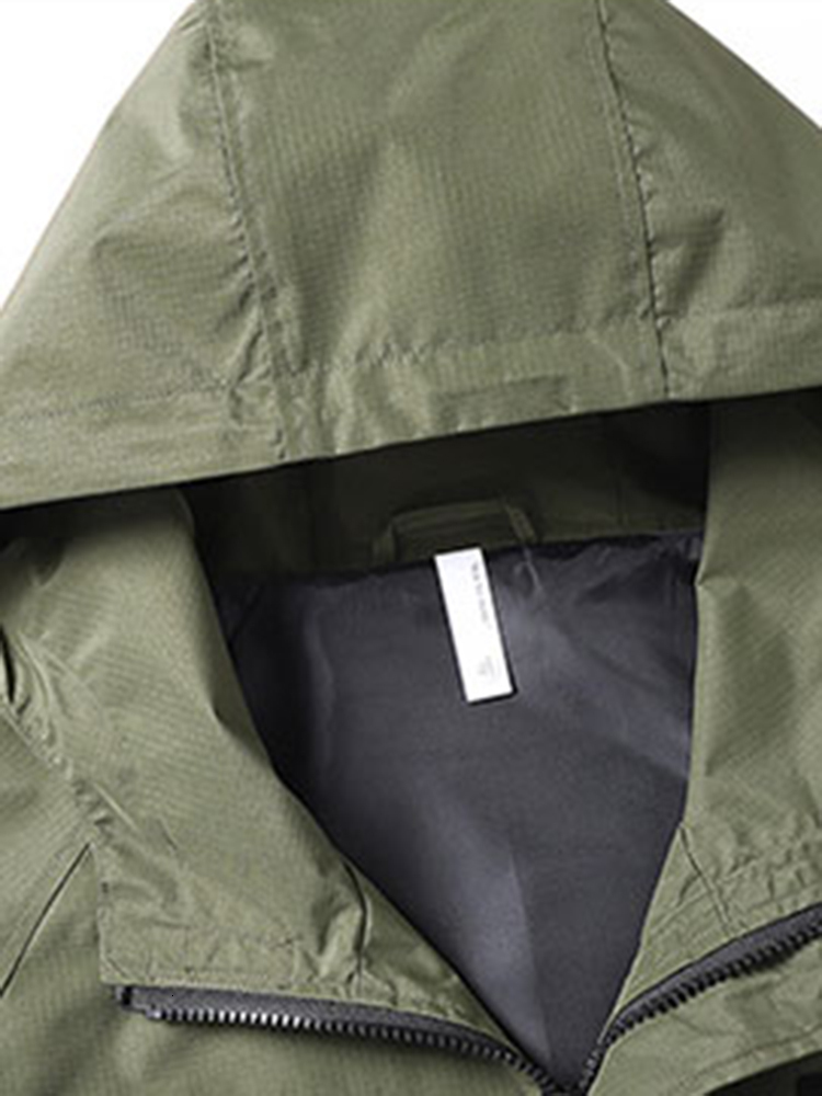 Men's Outdoor Windproof Cargo Multi-Pocket Casual Hoodie Sports Camping Jogging Military Tactical Plus Size Jacket 8Xl