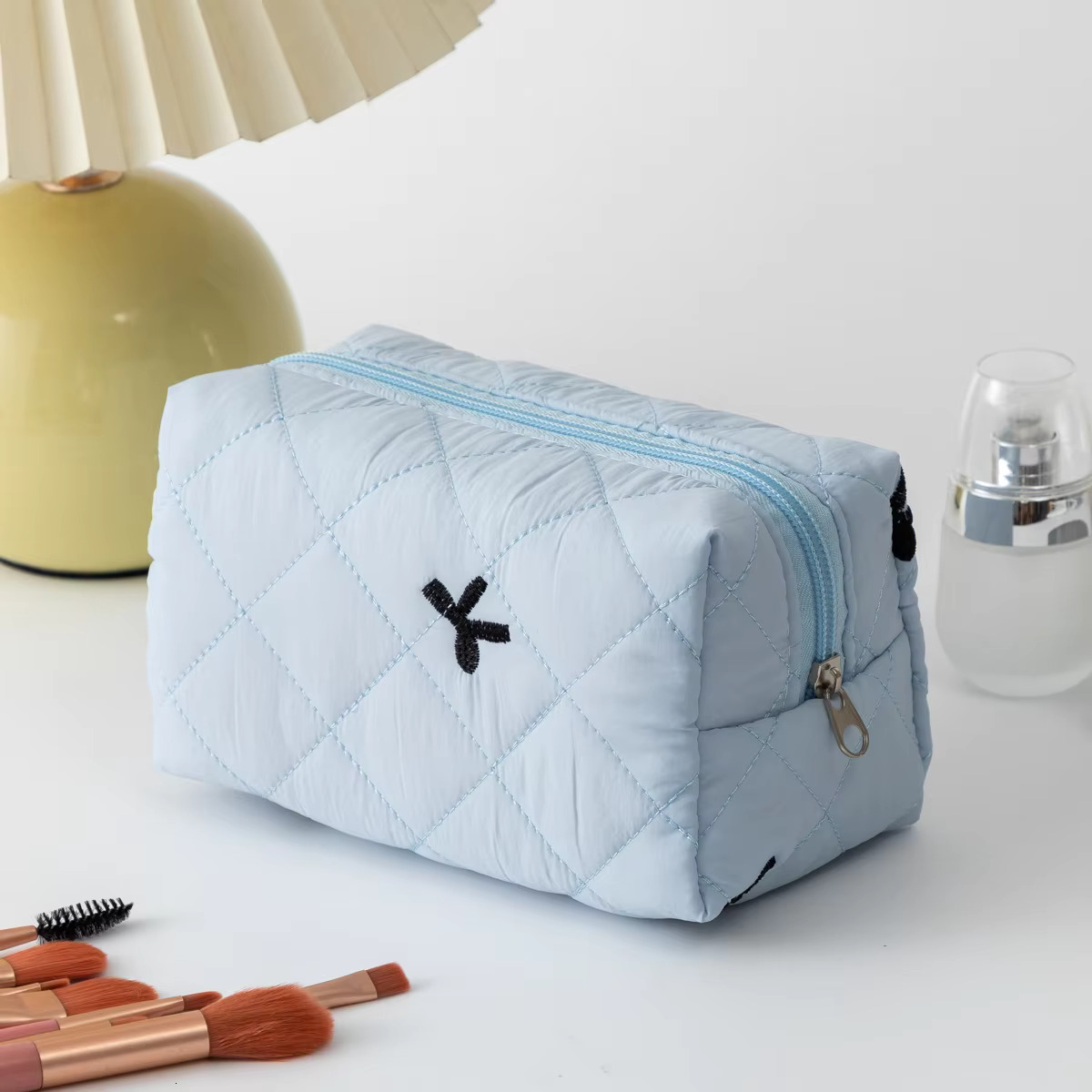 Fashion Bow ral Large Capacity Portable Storage Cotton Makeup Wash Bag Cosmetic Organizer Pouch swissmilitary