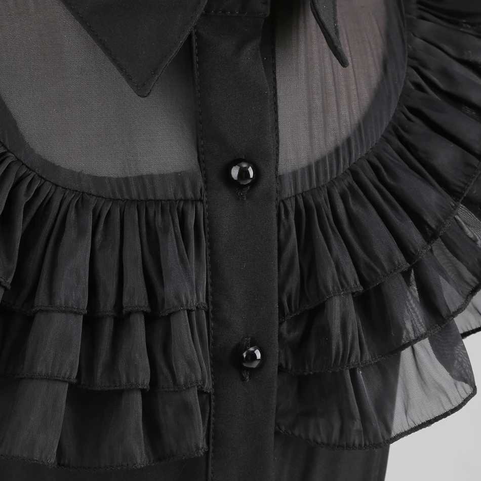 Girls Witch Cosplay Costume Kids Dark Theme Par Gown Halloween Gothic Girls Adams Black Dress Layered Tulle Princess ClothesXJ250117