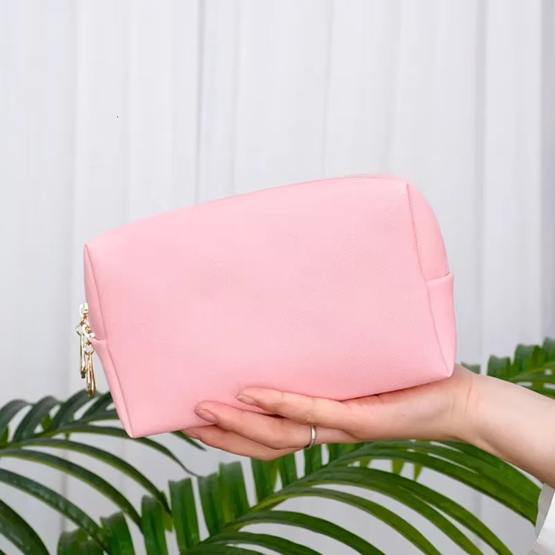 PU Leather Travel Cosmetic Bag Makeup BagTravel Wash Toiletry Organizer Purse Storage Handbag for Women Girls Make Up Pouch swissmilitary