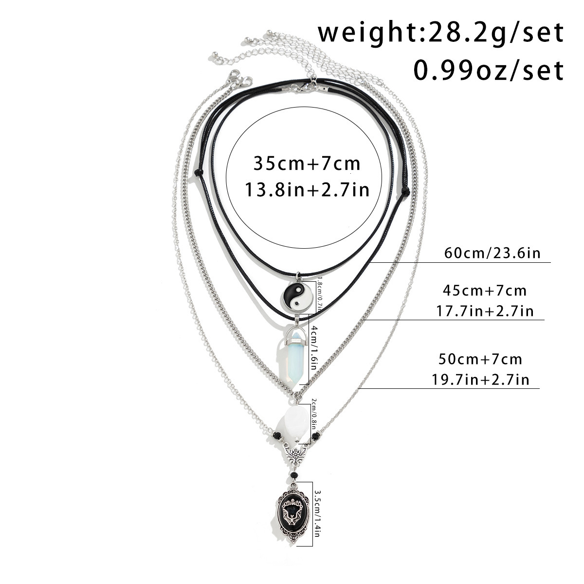 fashion Dark Bat Wings Female Stacked Personalized Alloy Woman Set designer Necklace Accessories