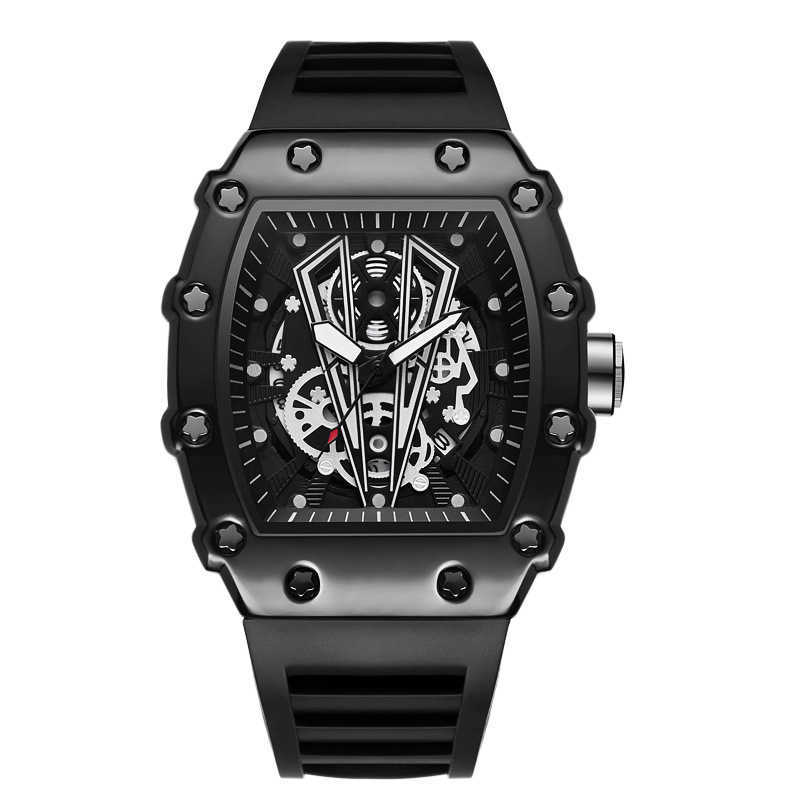 Watch large dial mens quartz watch waterproof sports watch square mens watch luminous watch man W250212