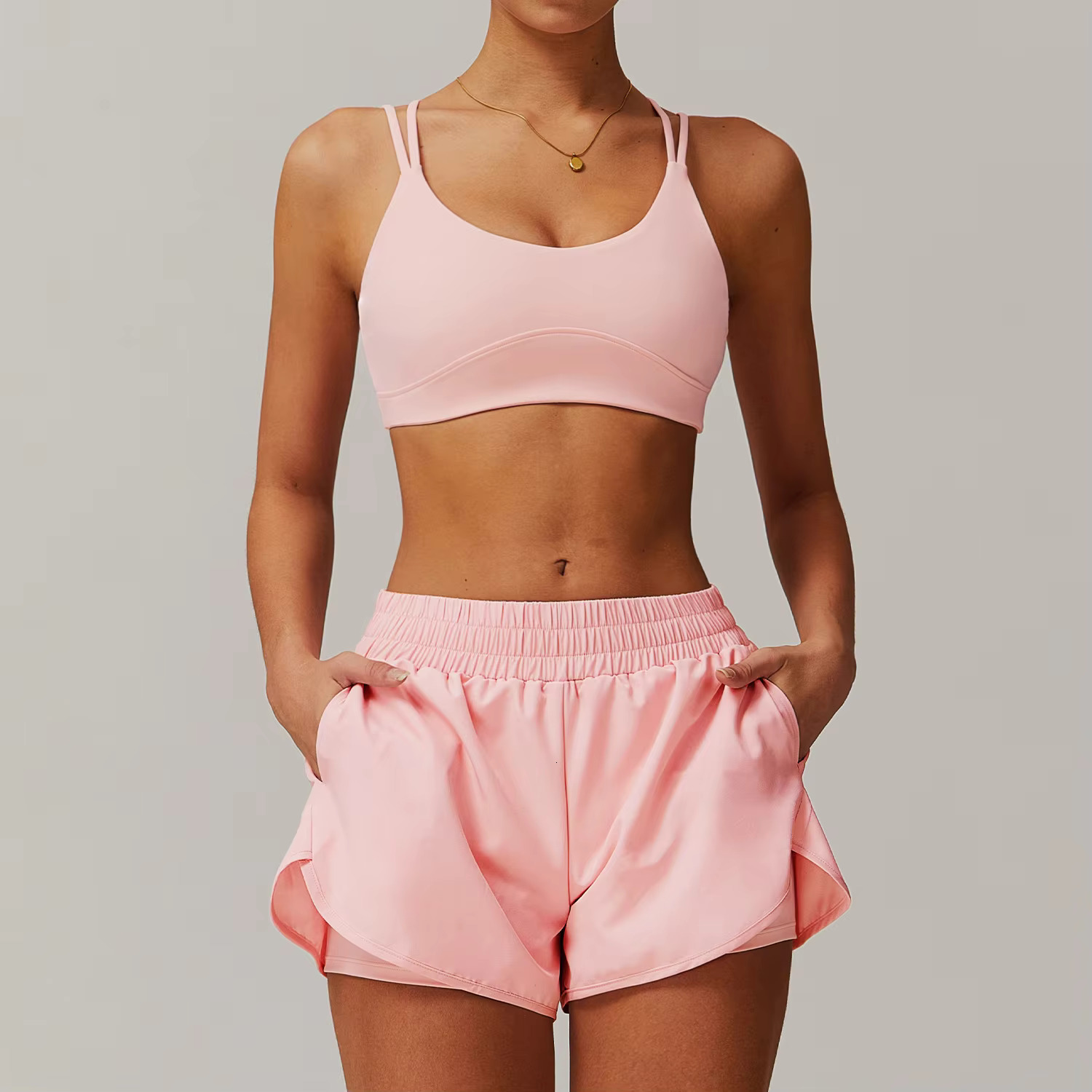 Women Seamless Gym Sets 2 Piece Yoga Suit Sportswear Sports Bra Long Sleeve High Waisted Leggings Fiess Set Workout Clothes