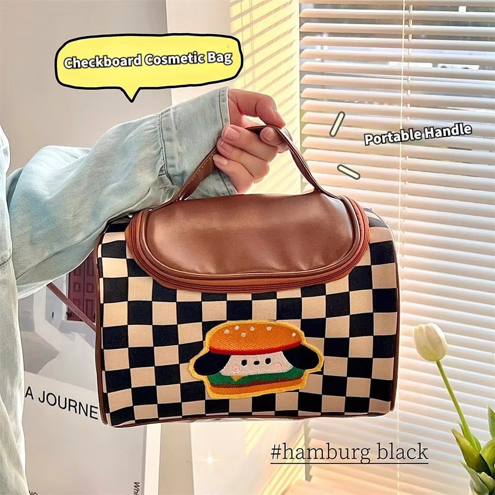 Travel Bag, Waterproof Toiletry Washbag Large Capacity Cosmetic Bag Simplistic with Handles, Makeup Organizer Pouch swissmilitary