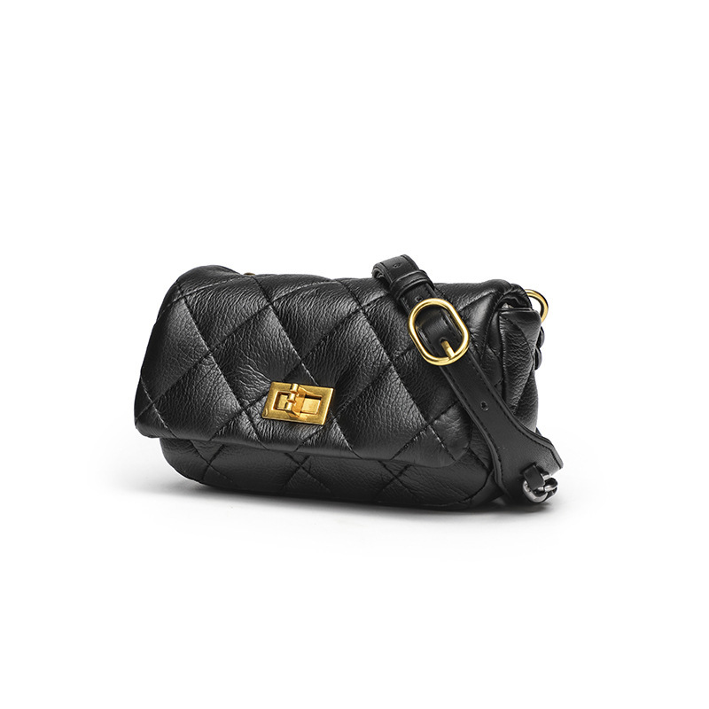 Lingge Embroidery Thread Crossbody New Texture Women's Popular Chain Super Hot Versatile Small Square Bag Women