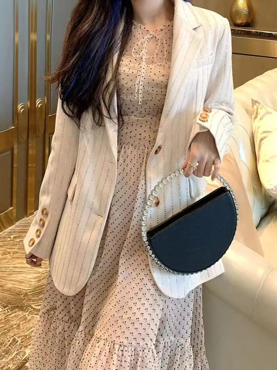 Rhie Round Ring Evening Bag Trendy Faux Leather Clutch Purse Women's Elegant Handbags For Party Prom Wedding