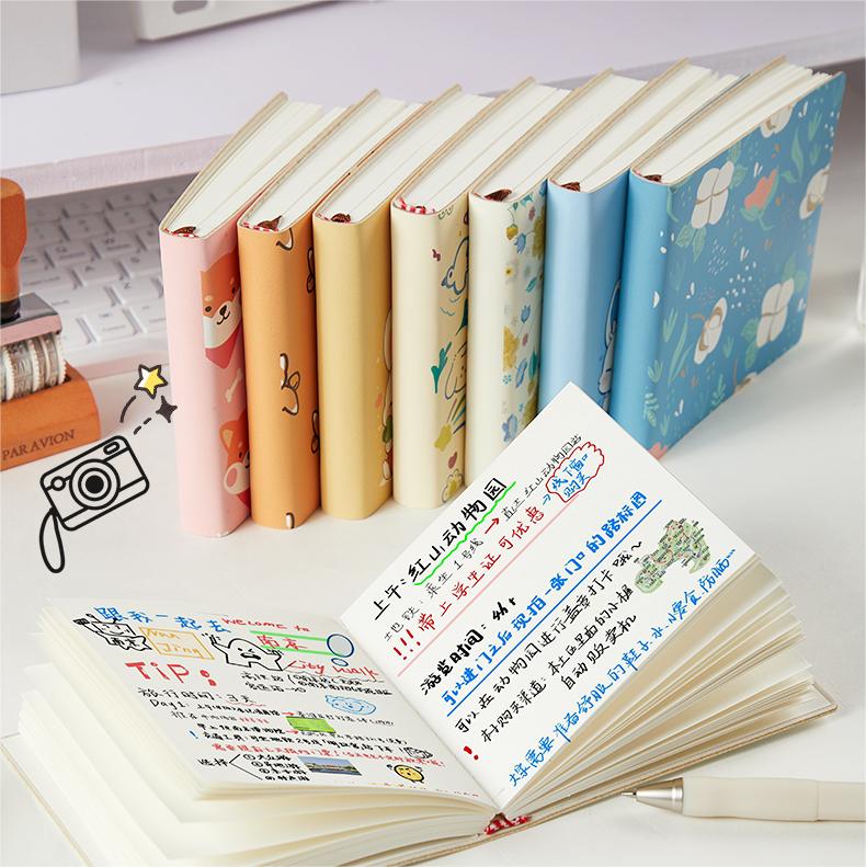 Multi-color Notebook Small Square Cartoon Stamp Book