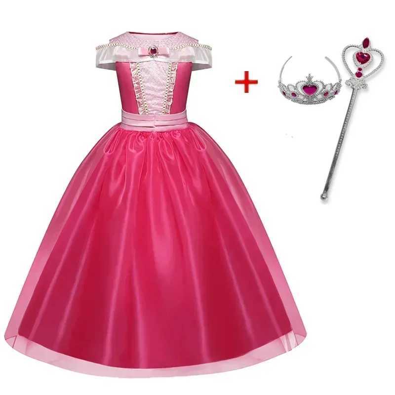 Girls Sleeping Beau Aurora Cosplay Princess Dress Kids Peach Princess Halloween Costume Girl Birthday Christmas Par ClothesXJ250117