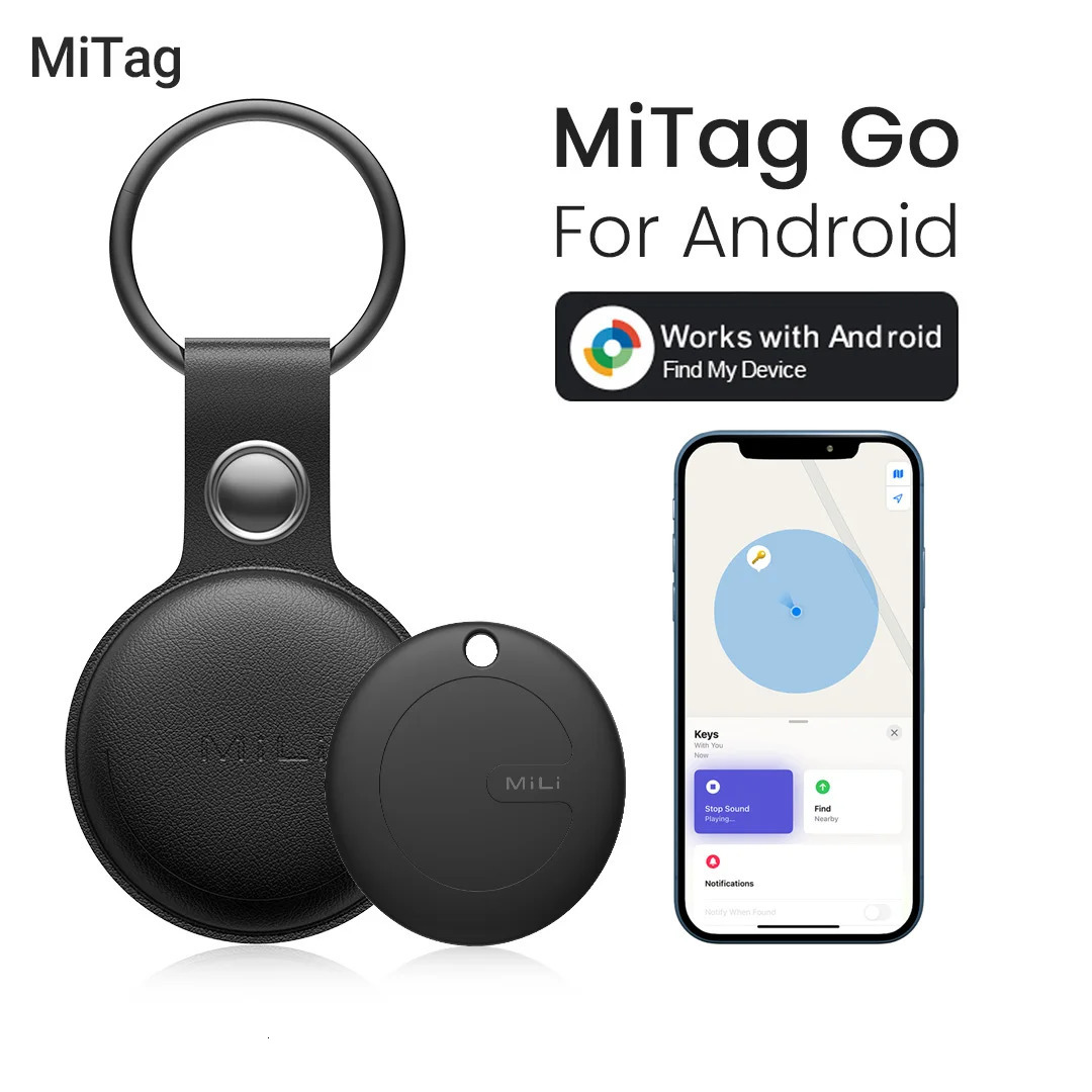 MiLi GPS Tracker Mitag Bluetooth Smart Locator Anti-Lost Device Mobile Keys Pet Elderly Kids Finder Work With Android Find My 250221