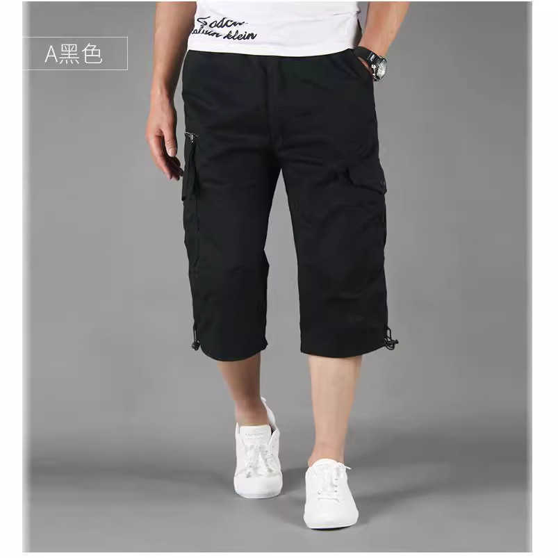 Capris Mens cargo pants Pants Mens loose thin mens multi pocket outdoor sports casual shorts W250212