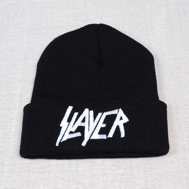 New rock cap Men Wen Warm winter 100% Cotton Knitted Hat embroidery letter Style Hip Hop Sklies Beanies Ski Cap X250212