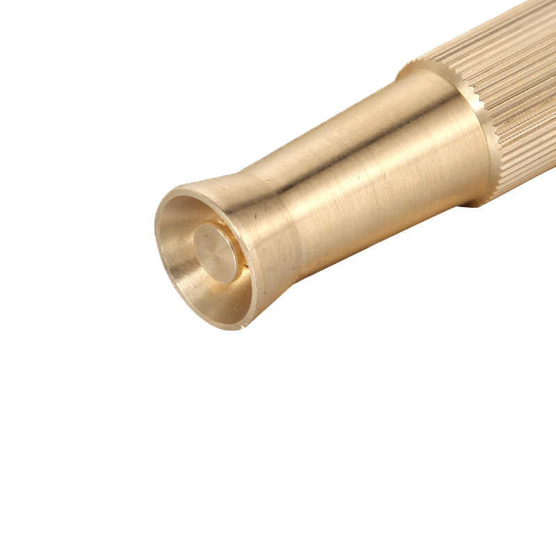 Heavy Duty Brass Water Gun with Adjustable Streams - Perfect Tool for Thorough Outdoor Cleanup and Filtration System Use