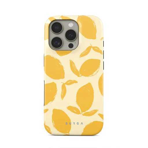 BURGA Lemon Pattern Phone Case for iPhone 16 15 14 13 12 11 Pro Max X XS XR XSMax 7 8 Plus Glossy Film Hard PC Cover Z250211