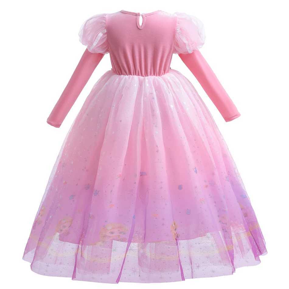 Girls Cosplay Princess Pink Dress Rapunzel Costume Kids d Sequin Prom Gown Christmas Halloween Birthday Par ClothingXJ250117