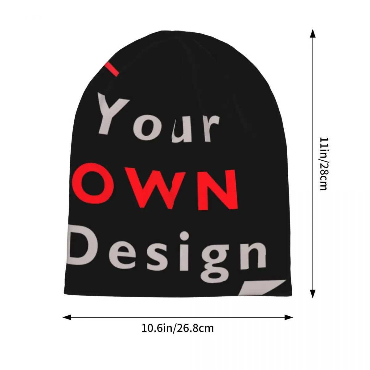 DIY Sklies Beanies Caps Your Own Design White Thin Hat Warm Winter Bonnet Hats Men Wens Street Ski Cap X250212
