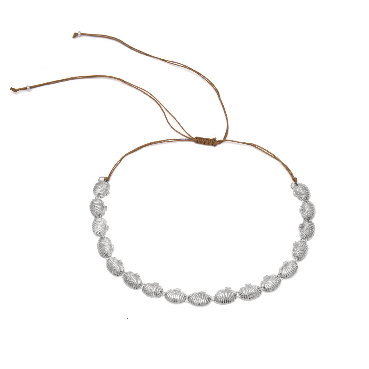 Woman Jewelry creative fan-shaped adjustable collar decoration for women's simple and exaggerated large seashell fashion versatile necklace