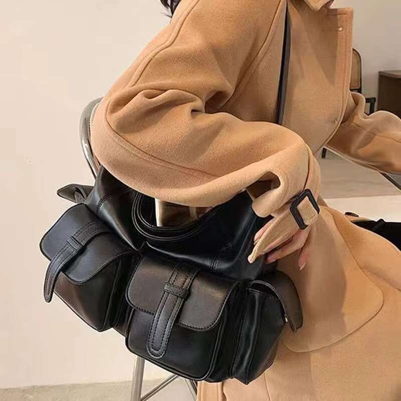 Women's Bags Women's shoulder bag new PU texture large capacity crossbody bag trendy niche design armpit bag