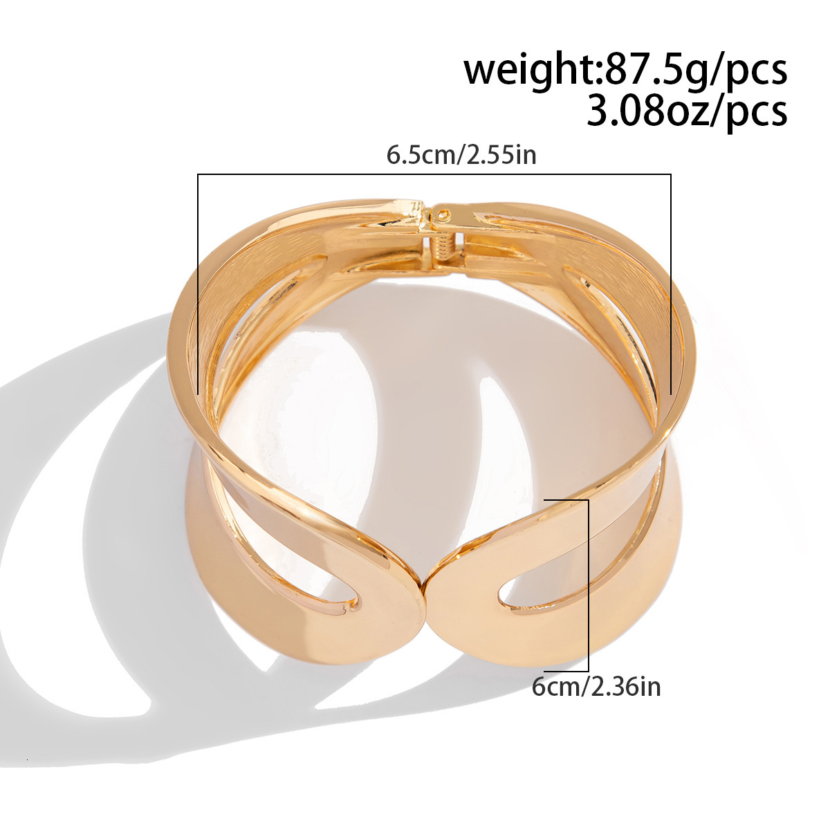 fashion Jewelry iuencer, landscape face, eight character spring bracelet, irregular alloy designer Bracelet set