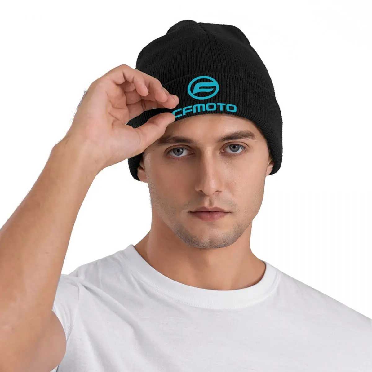 Luxury Motorcycle Brand Beanie Hats CFMOTOS Bonnet Hats Mens Unisex Y2K Cool Kpop Knit Hat Spring Wrap Caps X250212