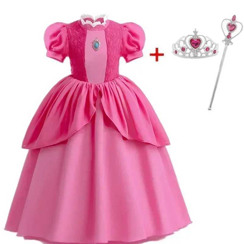 Girls Sleeping Beau Aurora Cosplay Princess Dress Kids Peach Princess Halloween Costume Girl Birthday Christmas Par ClothesXJ250117