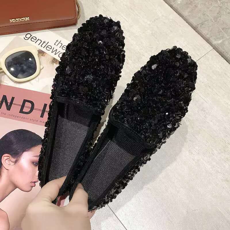 New Flat Womens Dia Peas Loafers Joker Ladies Casual Student Flats Platform Shoes Bg atos De Mujer