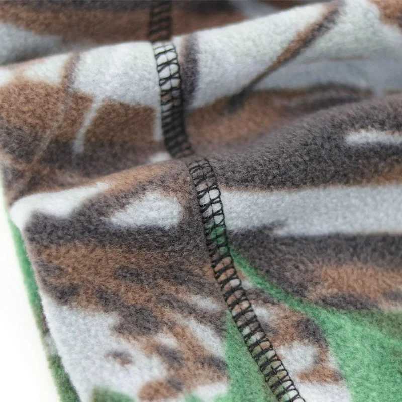 Camouflage Beanie Hat Soft Polar Fleece Caps for Autumn Winter Men Outdoor Keep Warm Ear Protected Melon Street Cap Wen Hats X250212