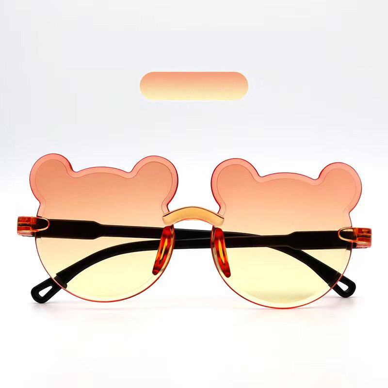 Kids Sunglasses Bear Shaped Cute Sun Children Trendy Cartoon Outdoor Anti-Glare Glasses For Boys Girls Eyewear Z260305