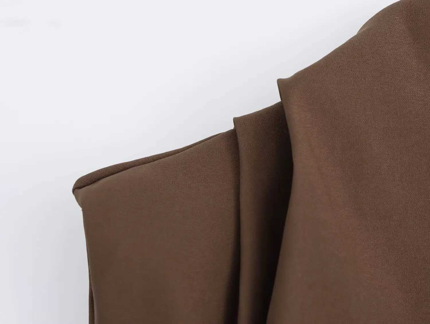 New European and American fashion simple pleated decorative shoulderless topXJ250212