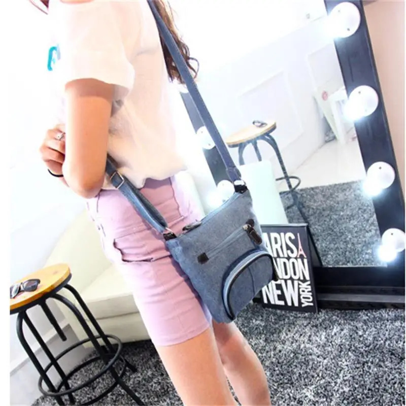 Fashion Small Denim Handbag Women Bag Ladies Handbags Big Purses Jean Denim Tote Shoulder Crossbody Women Messenger Bag 250207