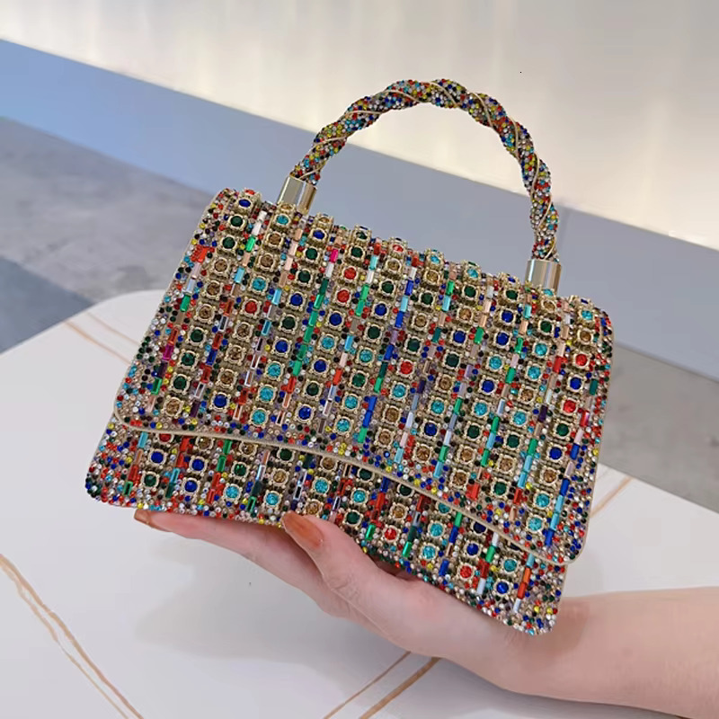 Dazzg High-End Custom-Made Evening Niche Design Small Square Bag, Women's New Fashion Single Shoulder Crossbody Bag