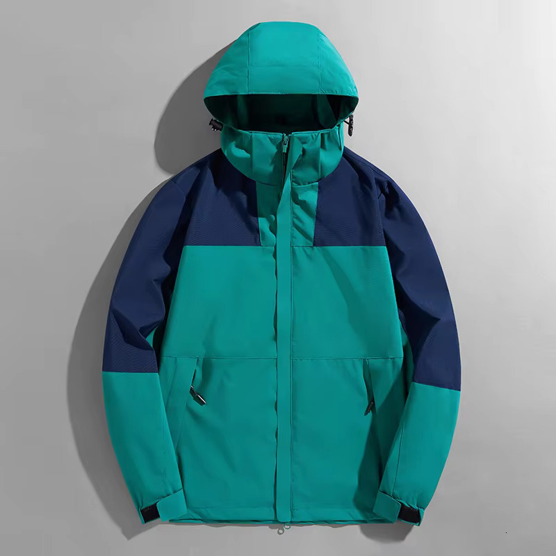 Waterproof Men's Autumn Single-Layer Tide Brand Jacket Plus Size Mountaineering Coat Fashion Printable .Windbreaker