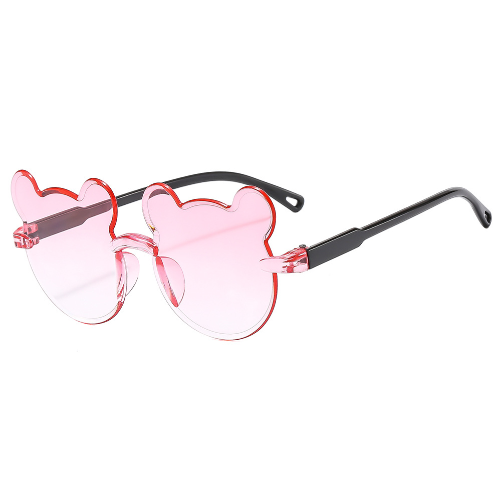 Kids Sunglasses Bear Shaped Cute Sun Children Trendy Cartoon Outdoor Anti-Glare Glasses For Boys Girls Eyewear Z260305