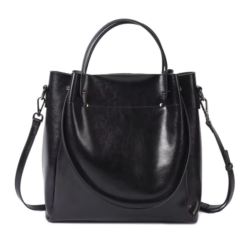 NEW 100% Cowhide Genuine Leather Women's Shoulder Tote Large Capacity Crossbody Bag Commuter Fashion Handbag gift bag