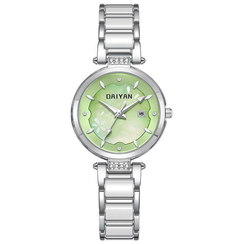 DAIYAN watch Womens watch Fashion simple waterproof quartz watch Ceramic steel band waterproof Tiktok same watch W250212
